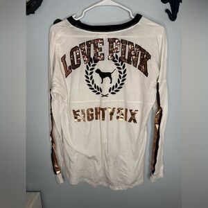 Victoria's Secret Pink Label Black and White Top